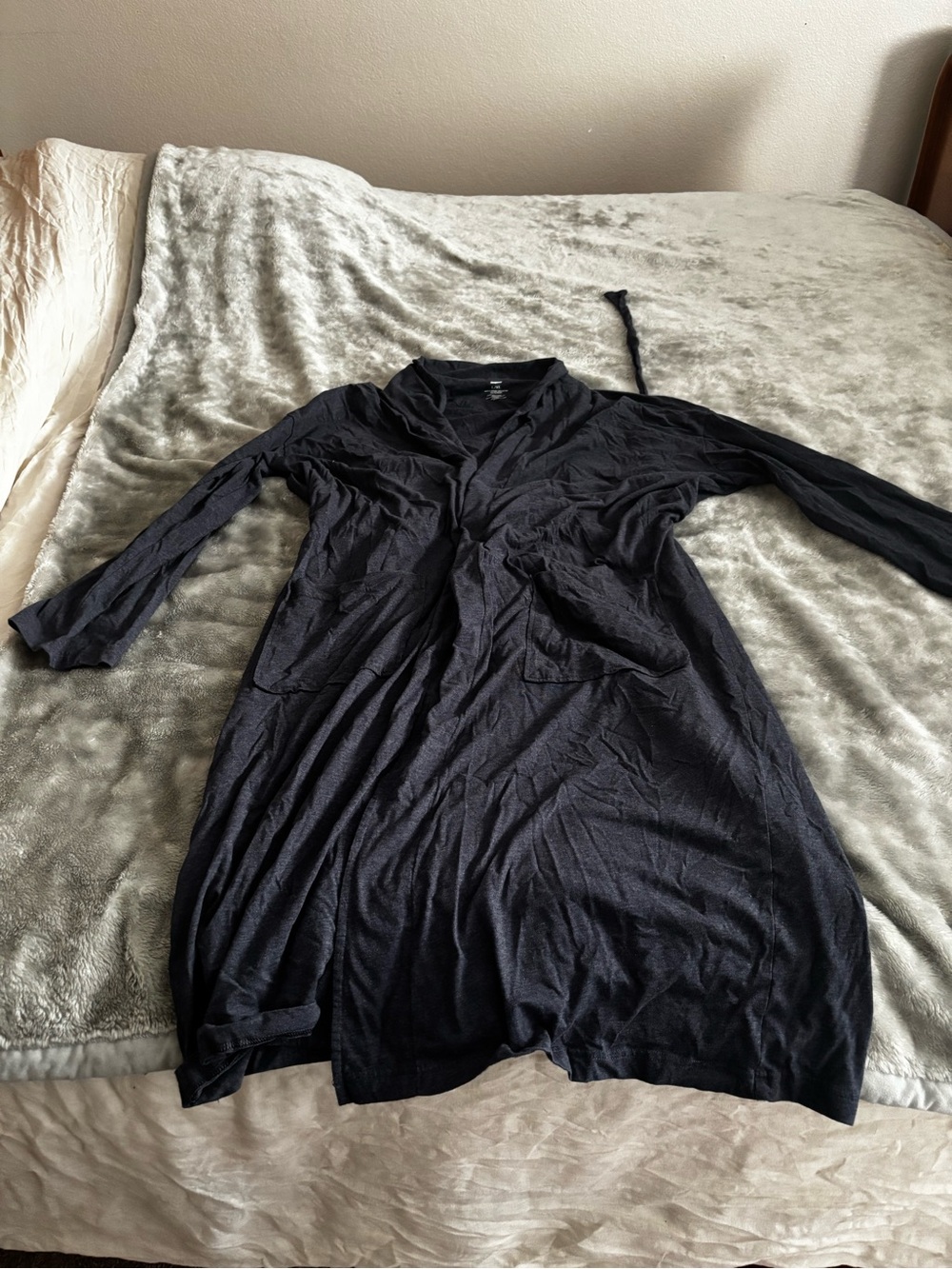 Sonoma Black Long Sleeve Men’s Robe